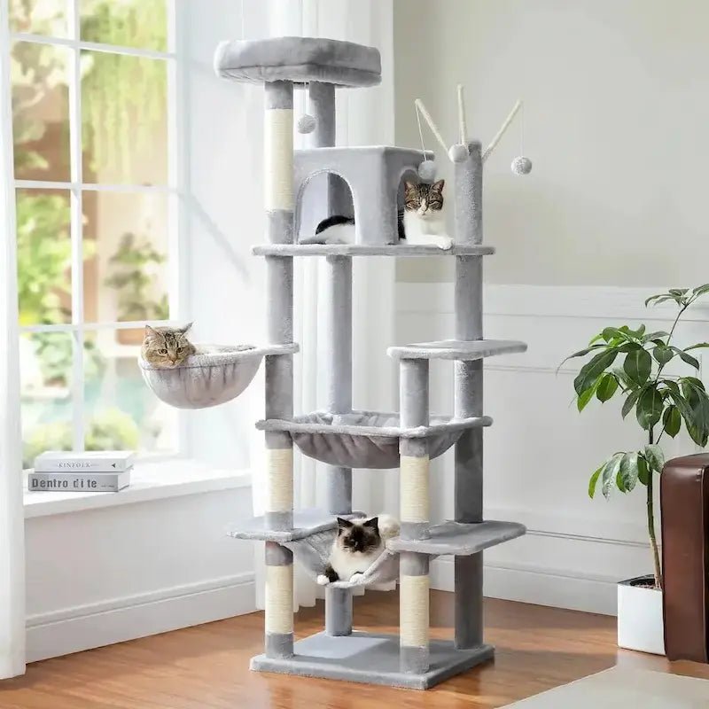 Arbre à chat avec hamac - Repos garanti | Féliko