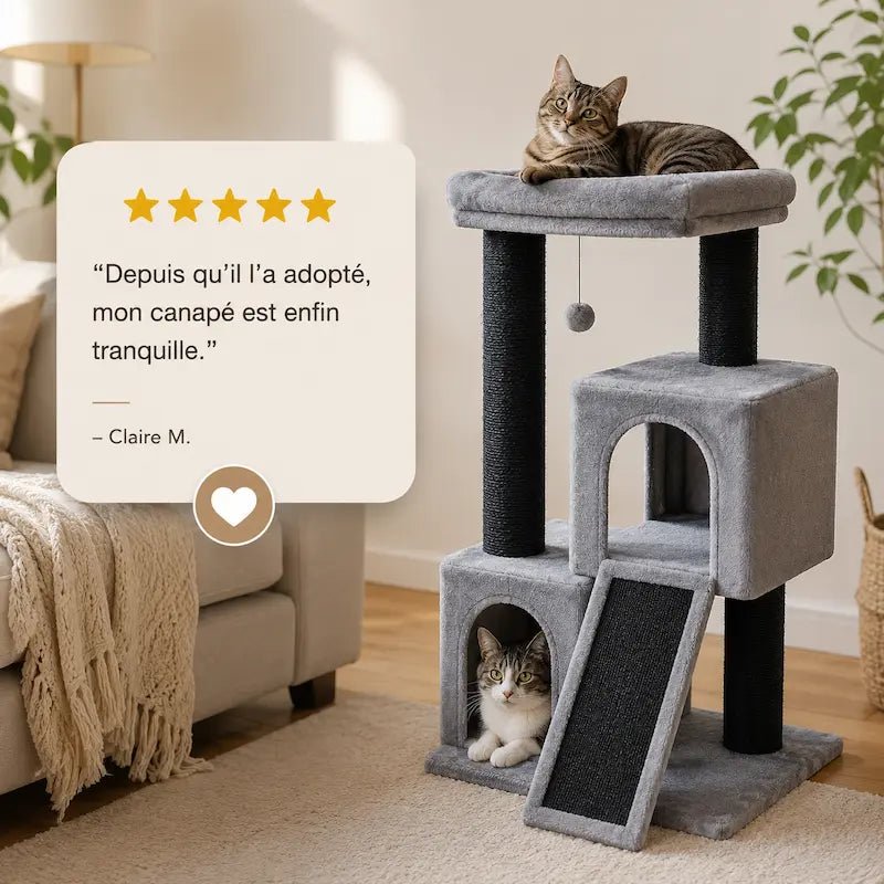 Arbre à chat en sisal - Anti-griffes canapé | Paweco