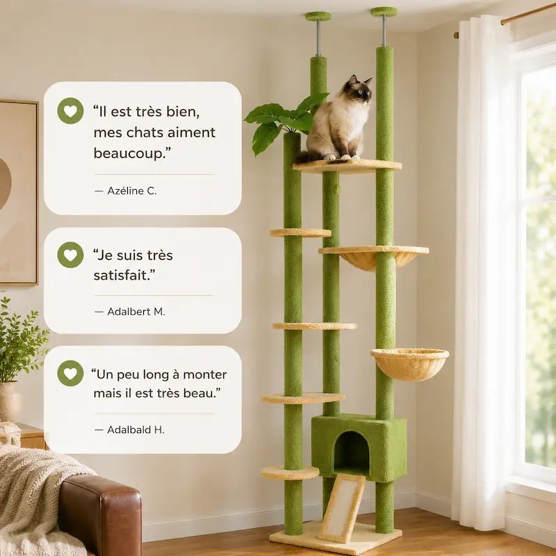 Arbre à chat plafond - Gain de place | Catvertikal