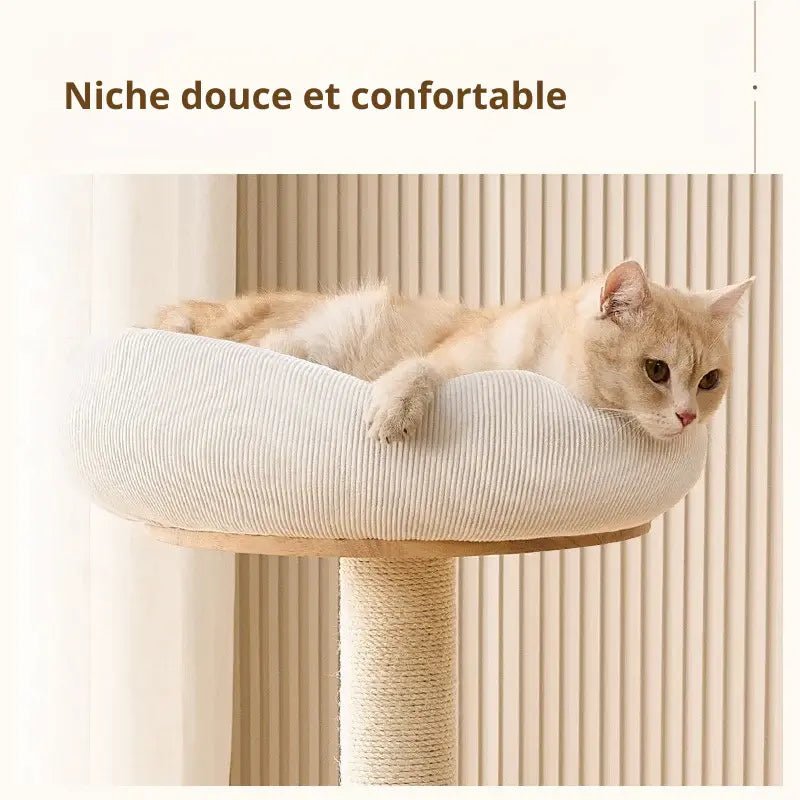 Arbre à chat scandinave - Élégant & stable | NekoHome