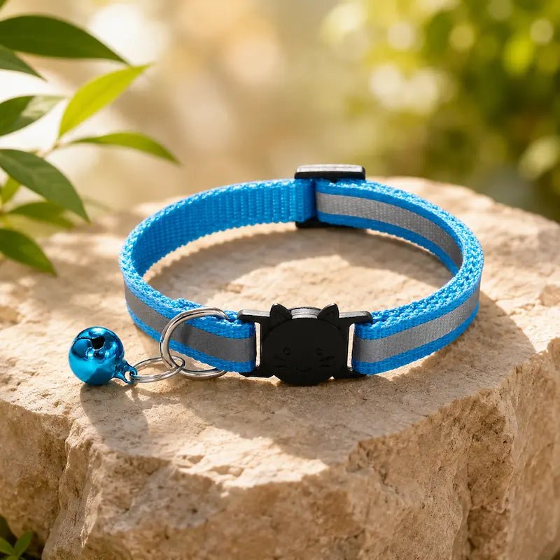 Collier clochette chat réfléchissant – Visibilité nuit | GlowBell