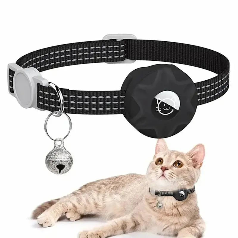 Collier GPS chat anti-étranglement - Airtag | Minouchip