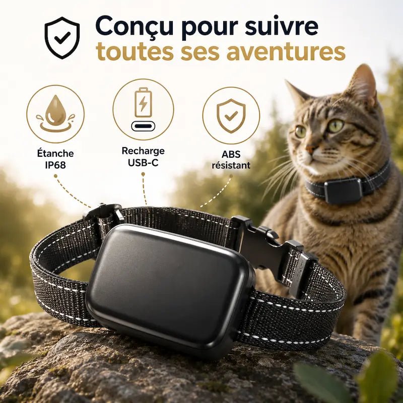 Collier GPS chat avec carte SIM - Localisez votre chat | MiaouTrack
