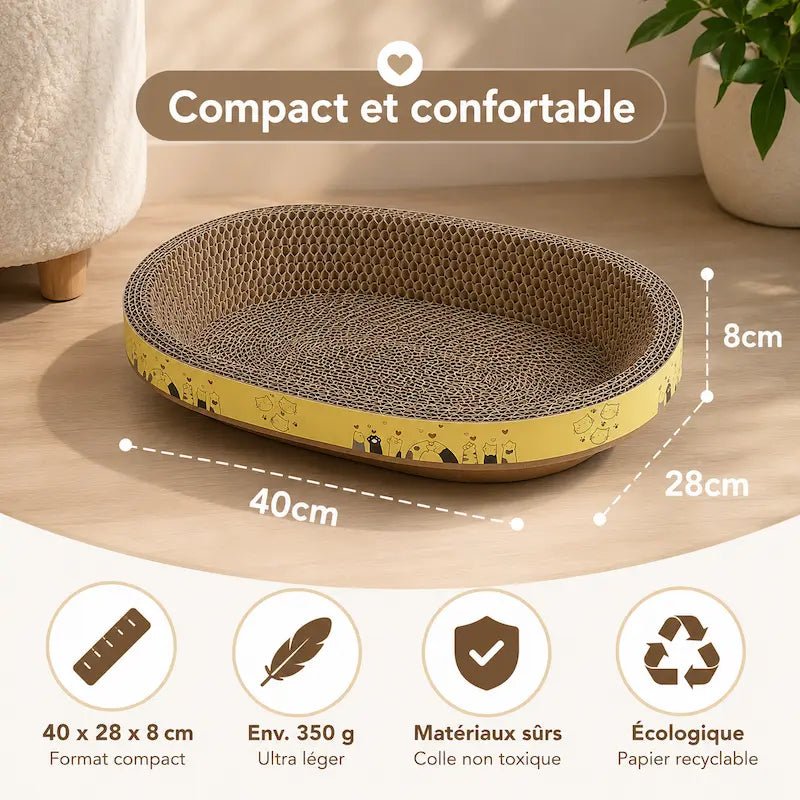 Griffoir chat ovale - Protège vos meubles | FéliOval