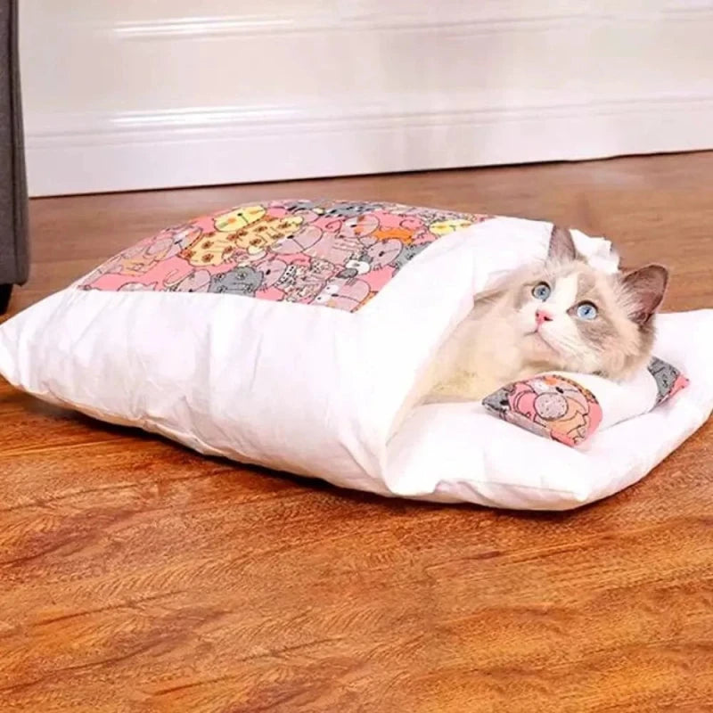 Lit pour chat moelleux - Refuge chaud et confortable | SnuggleCat