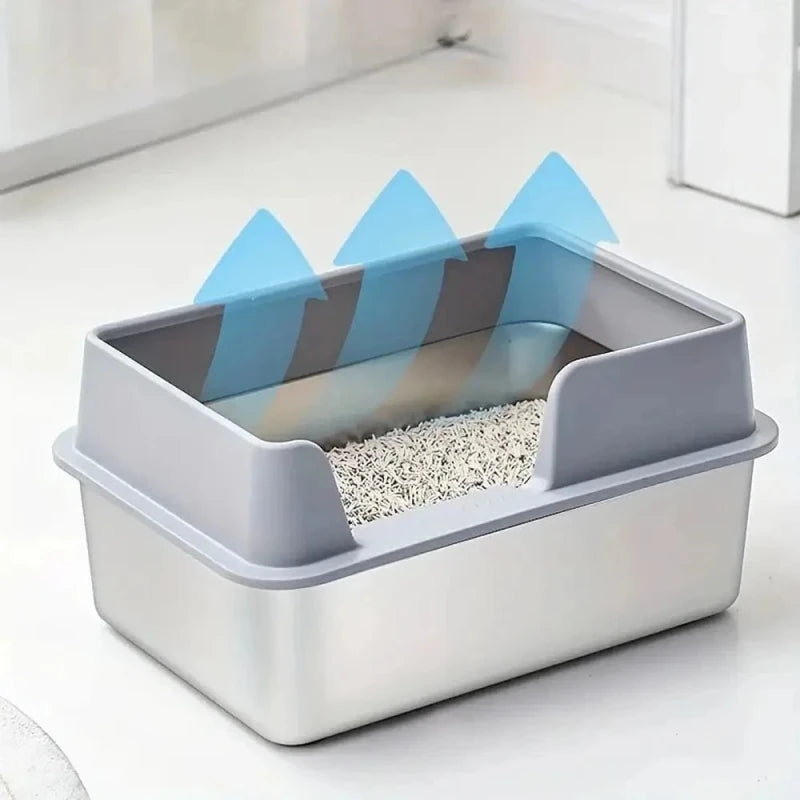 Litière inox pour chat - Résistant aux odeurs | SteelCat