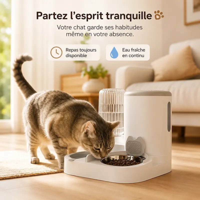 Mangeoire automatique pour chat - Plus de sérénité | FéliMeal