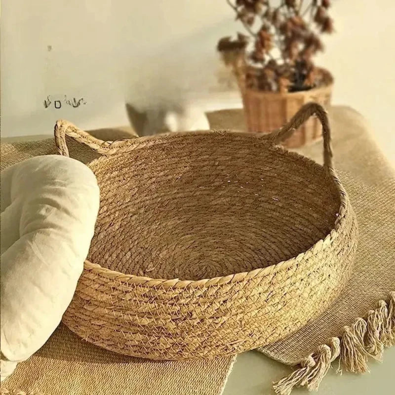 Panier en osier pour chat - Le confort au naturel | WickerCat